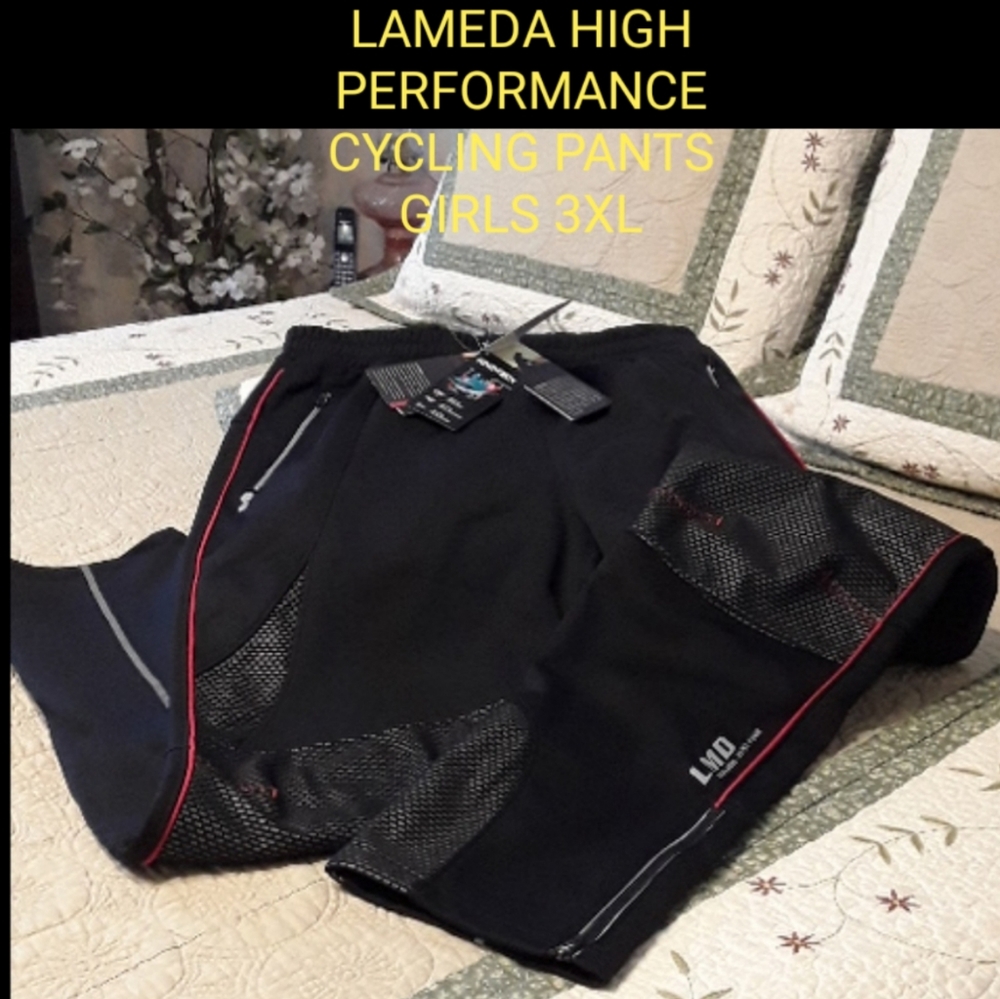 NWTAGS GIRLS 3XL H/PERFORMANCE LAMEDA CYCLING PANT